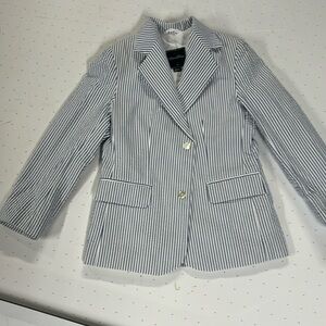 Oscar De La Renta Boys Blazer, new without tags, never washed, searsucker 6yo